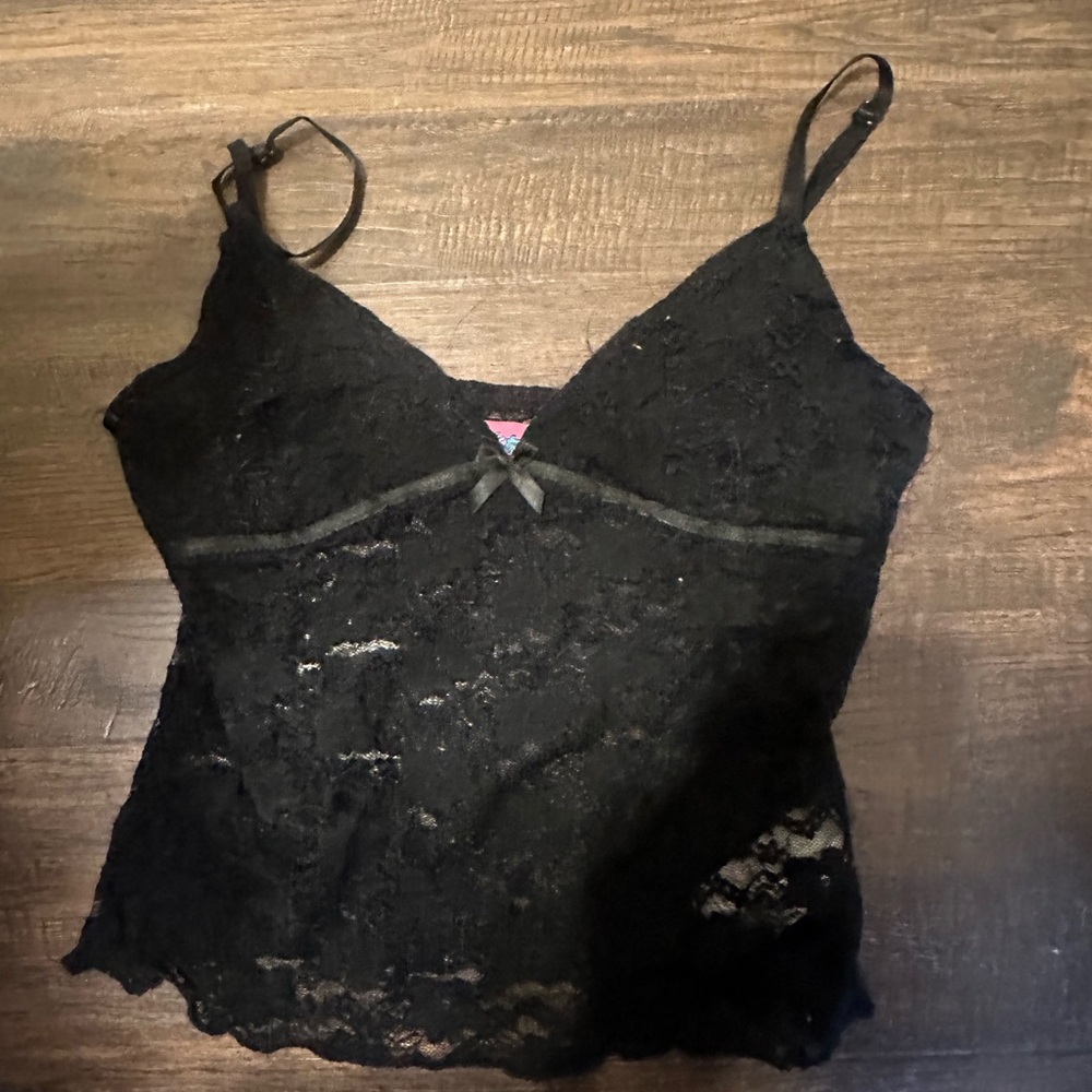 Edikted Black Lace Crop Top